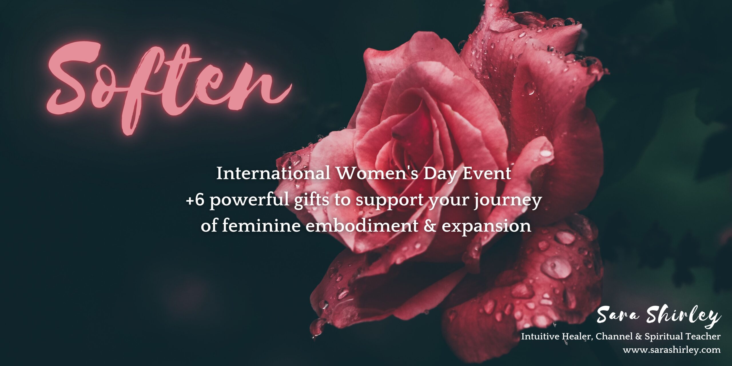 Sara Shirley Soften event upgrade international women's day feminine empowerment